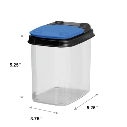 Buddeez Multi-Purpose Hardware Storage Bins Bits (1 Quart - 8 Pack) - color: Blue, size: 8 Pack