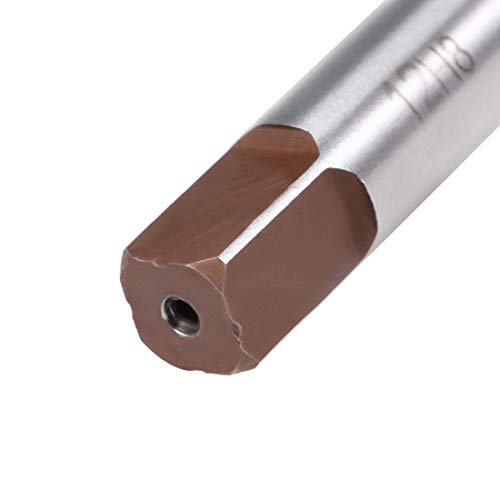 uxcell Hand Reamer 12mm Alloy Tool Steel H8 6 Straight Flutes Hand Milling Cutter Tool Metric Reaming Drill Bit for Metal - size: 12mm