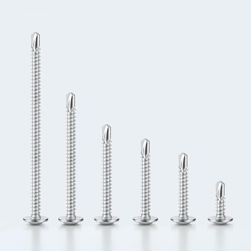 Self Tapping Screws Assortment Kit 192PCS, Modified Truss Head - size: S #8 192PCS