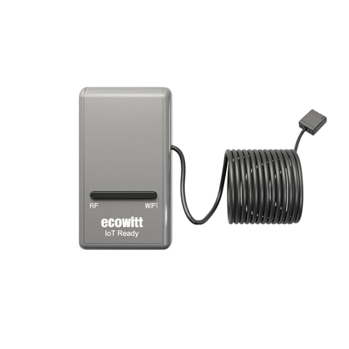 ECOWITT Wi-Fi Gateway Weather Station, with Built-in Temperature, Humidity, and Barometric Sensors, IOT Ready, Supports Ecowitt Sensors Developed, USB Power, 915 MHz - style: GW1200BU