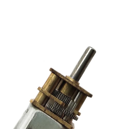 BRINGSMART 2pcs N20 Micro Motor Electric 12mm Gearbox 12V 200rpm D Shaft - size: 12V 200rpm