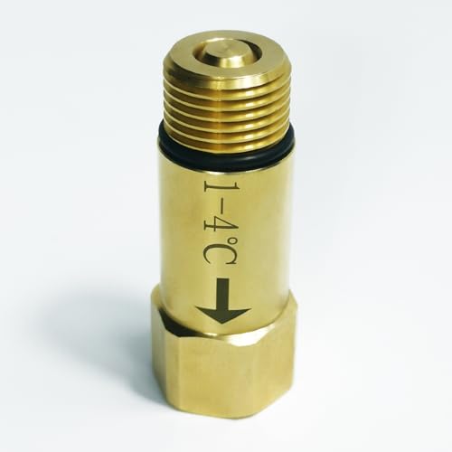 Auto Anti-Freezing Valve for RV Water Tank, Hose, Outdoor Pipe, Faucet, Solar Water Heater, No Electricity Required, Accurate Temperature Sensing Thickened Brass Winterizing Valve, 1/2" NPT Connection - size: Anti-Freezing Valve, 1/2" NPT