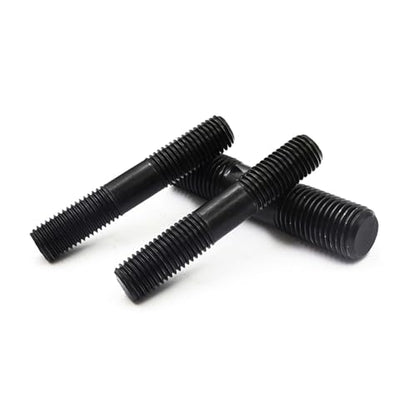 20pcs M8*90mm Double End Threaded Stud, Grade 8.8 Carbon Steel Black Oxide Finish Equal Long Threaded Rod Bar for Furniture Industrial Maintenance Connection Fasteners - size: M8*90-20PCS