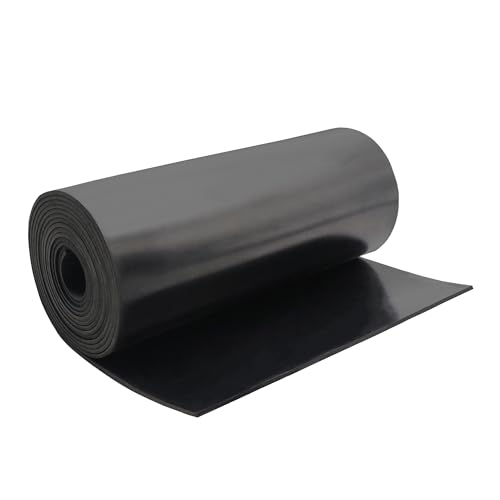 DEVNOL Neoprene Rubber Strip 1/8 (.125)" Thick X 10" Wide X 10'Long Grade 65A for Gasket, Surface Protection, Sealing - size: 1/8" x 10" x 10'