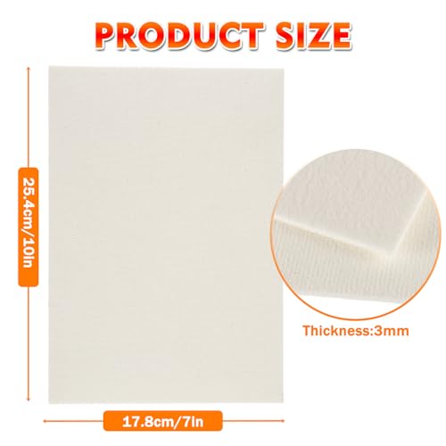 8 Pcs High Temperature Gasket Paper, Fireproof Insulation Sheet for Pellet Stove, Wood Stove, Kiln, Boiler, Forge, RV Furnace Gaskets DIY Cut, Ceramic Fiber Gasket Materialc, 7" x 10"x1/8"