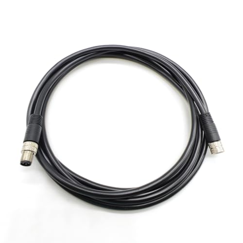 M8 4 Pins Male to Female Connector Cable, A Code Straight Molding Cable Female to Male Aviation Sensor Electrical PVC Cable 60V 4A AC/DC Industrial Molded Cable AWG24（2Meter） - size: 6.56ft