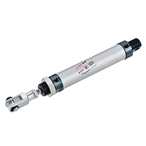 uxcell Pneumatic Air Cylinder 16mm Bore 50mm Stroke with Y Connector and Quick Fittings, MAL 16x50, for Automatic Equipment - size: 16mmx50mm