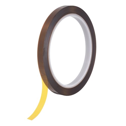 uxcell Heat Tape,8mmx33m(108ft) Heat Transfer Tape(0.08mm T,Brown) - size: 8mm