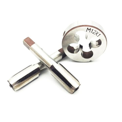 AtticZone M12 x 1.0 Metric Hand Thread Tap and Die Set, Right Hand - size: M12x1.0