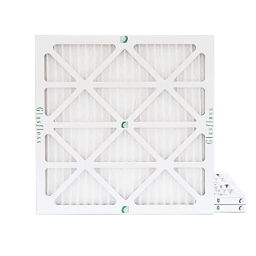 Glasfloss ZL 20x20x1 MERV 10 Air Filters for AC and Furnace. 3-Pack - size: 20" x 19.5" x 1"