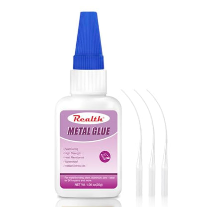 Super Glue for Metal 30g Clear CA Adhesive Fast Drying - size: 30g, style: Metal Glue