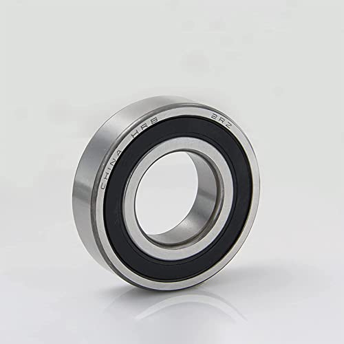 6205-2RZ Bearings, 25x52x15mm Ball Bearing 6205RZ Double Rubber Sealed Shielded Bearing ID 25mm, OD 52mm, Thickness 15mm Deep Groove Ball Bearing for 3D Printer, Scooters Ball Bearing 2pcs - style: 6205-2RZ
