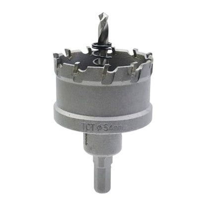 Carbide Tipped Hole Saw Drill Bit 2-1/8"/54mm Cutting Dia Hole Saw Cutter for Metal - size: 2-1/8"/54mm