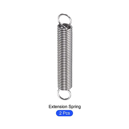 METALLIXITY Extension Spring (1.5x12x80mm/0.06"x0.48"x3.15") 2Pcs, 304 Stainless Steel Tension Spring Wire - for Home Repair Construction Machinery - size: 0.06"x0.48"x3.15"