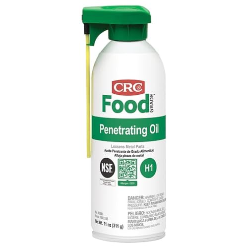 CRC Food Grade Penetrating Oil 03086 – 11 Wt. Oz., General Purpose Lubricant for Food Processing Equipment - style: 1 Pack