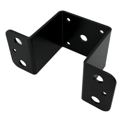 4 PCS Fit Heavy Duty Trailer Stake Pocket Brackets, for Wood Lumber Uprights or Steel Stake Posts Holes for Mounting Flat Beds and Trucks, Black (Fit 3x3 Lumber) - size: Fit 3x3 Lumber