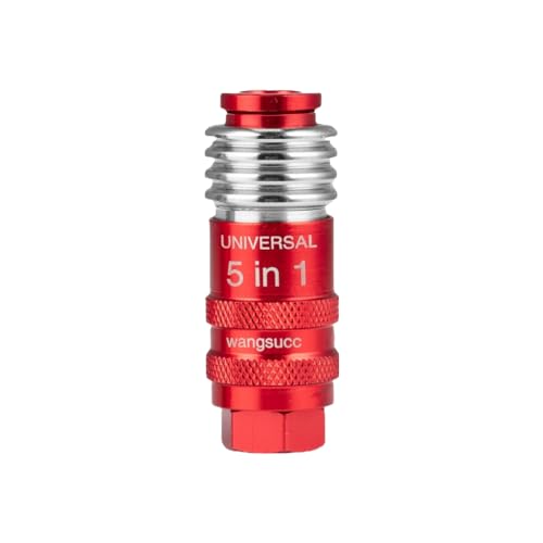 5 In 1 Universal Quick Industrial Connect Coupler Air Hose Fittings 1/4” Body Size 5-in-1 Quick Connect Air Fitting Air Compressor Accessories Fitting (1 PCS) - style: 1 -Piece