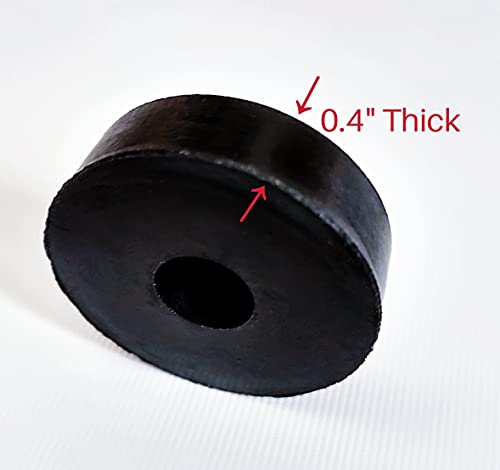 12 Pack 1.5" Rubber Isolation Feet Pads, Anti-Vibration Damping Washers - size: 1.5" OD,12PCS