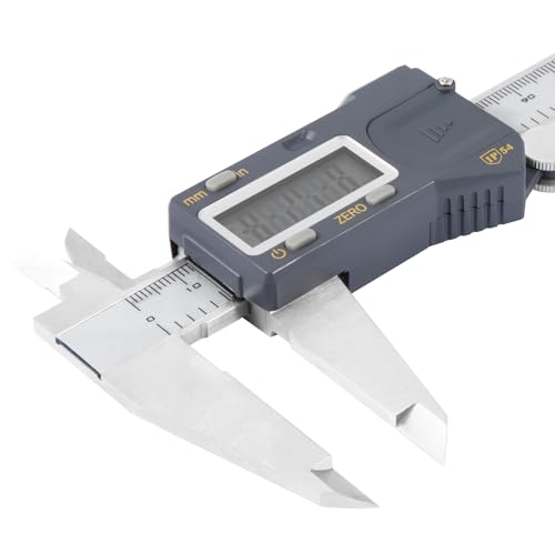 Digital Caliper 8 Inch (0–200mm), Large LCD Electronic Calipers with Inch/Metric Conversion, Stainless Steel Measuring Tool, ±0.03mm Accuracy - size: 8inch