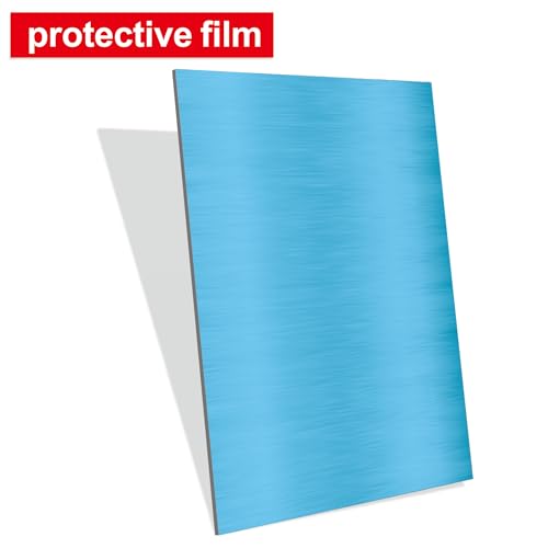 2PCS Stainless Steel Metal 12" x 16" x 1/32" Inch Metal Plates for Magnetic Mount Board Wall 20GA(0.80MM) 430 Stainless Steel Shim Stock Plates for Crafting, Kitchen, Office