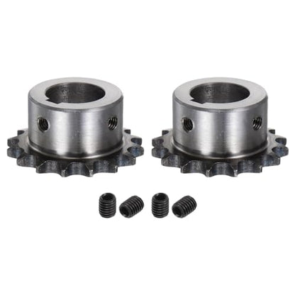 uxcell 2pcs ISO/DIN 06B-1 Roller Chain Sprocket B Type 22mm Bore,3/8" Pitch