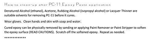 PC-Products PC-11 Epoxy Adhesive Paste, Two-Part Marine Grade, 4lb in Two Cans, Off White 640111 - size: 4 lb