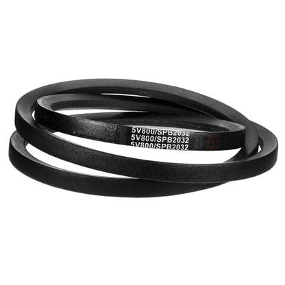uxcell 5V800 V-Belt, Classic Wrapped Rubber V-Belt 80" Outside Circumference x 0.62" Width x 0.53" Height for Industrial Machinery Equipment, Black - size: 5V800