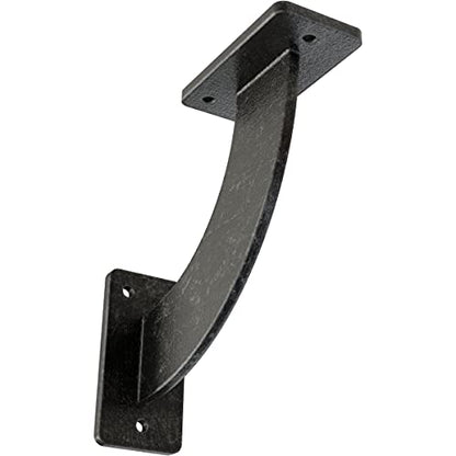 2" W x 7" D x 7" H Bradford Steel Bracket, Antiqued Silver - color: Antiqued Silver, size: 2-in. W x 7-in. D x 7-in. H
