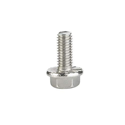 M8 x 12mm Flanged Hex Head Bolts Flange Hexagon Screws, Stainless Steel 304, DIN 6921, 20 PCS - size: M8-1.25 x 12mm
