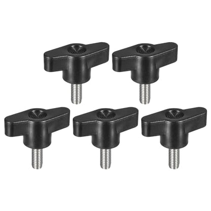 uxcell 5Pcs Clamping Screw Knob, M6 x 15mm Metric 304 Stainless Steel T Shaped Thumb Screws Handle for Quick Remove Hand Tightening Knob Replacement - size: M6 x 15mm