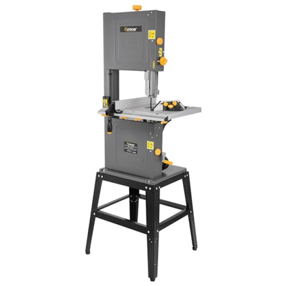 Hoteche 12-Inch Band Saw 7-Amp Two-Speed Benchtop with Stand for Woodworking and Metal Cutting, 1HP - size: 12-Inch Benchtop