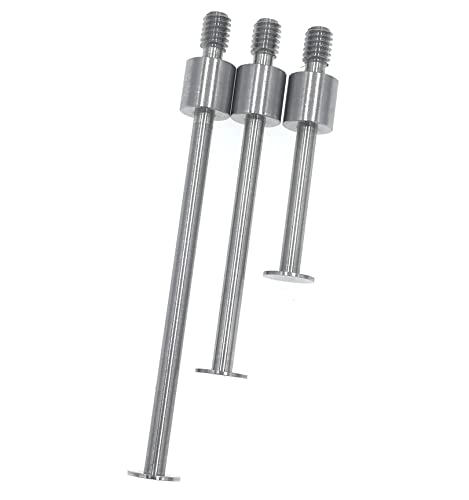 SUXING Flat Contact Points for Dial Indicator Depth 0.4mm Thickness 5mm Diameter 4-48 UNF Thread (4-48UNF A Set) - size: 4-48UNF A SET