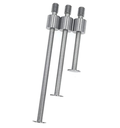 SUXING Flat Contact Points for Dial Indicator Depth 0.4mm Thickness 5mm Diameter 4-48 UNF Thread (4-48UNF A Set) - size: 4-48UNF A SET