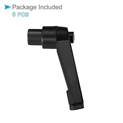 Clamping Lever Handles M6 Female Thread 46mm Lever Black Adjustable