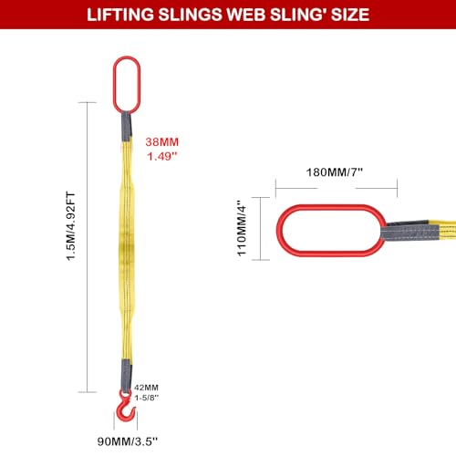 Lifting Sling Heavy Duty Web Sling with G80 Hook