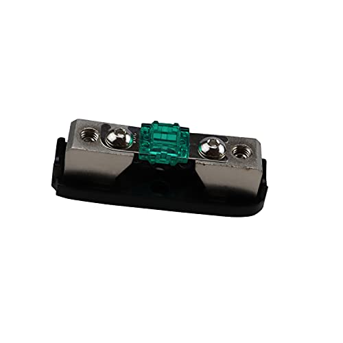 ZOOKOTO 2 Pcs 30A MINI AFS Inline Fuse Holder 4/8 Gauge in 4/8 Gauge Out Fuse Block 30A for Car Audio - size: 30A