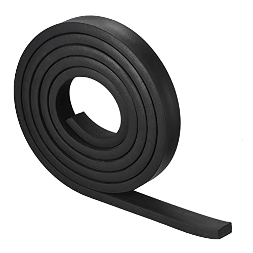 uxcell EPDM Rubber Foam Sheet Strips 3/8" T x 0.39" W x 78.74" L, Neoprene Rubber Sheet Rolls for DIY Gasket, Sealing Padding, Reduce Vibration Mat - size: 3/8"T x 0.39"W x 78.74"L