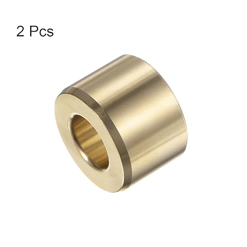 HARFINGTON 2pcs Sleeve Bearings 5/8" Bore 1-1/4" OD 7/8" Length Wrapped Oilless Bushing Brass Alloy for Transmission Conveyor Systems - size: 5/8" x 1-1/4" x 7/8"
