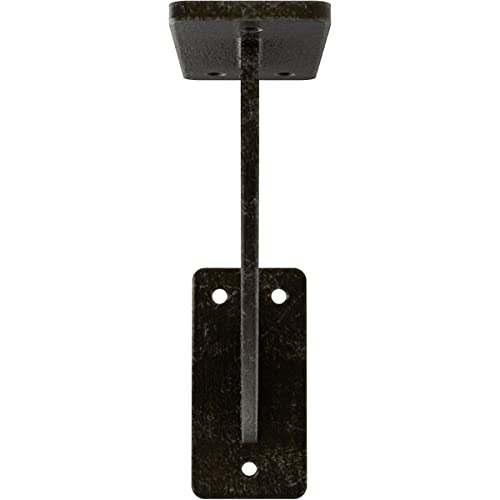 2" W x 7" D x 7" H Bradford Steel Bracket, Antiqued Warm Silver - color: Antiqued Warm Silver, size: 2-in. W x 7-in. D x 7-in. H