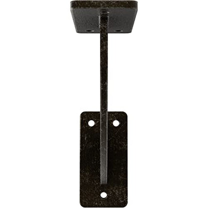 2" W x 7" D x 7" H Bradford Steel Bracket, Antiqued Warm Silver - color: Antiqued Warm Silver, size: 2-in. W x 7-in. D x 7-in. H