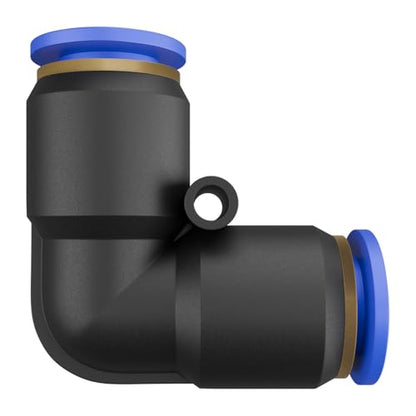 SNS Push to Quick Connect Tube Fitting Elbow 6mm Tube OD Union Plastic(10 PCS) SPV-6 - size: SPV-6