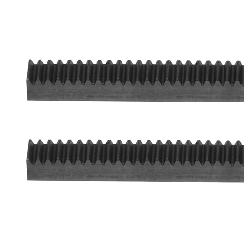 uxcell Steel Gear Rack, 2 Pcs 1Mod 500mm x 10mm x 10mm Total 3.3 ft Heavy Duty Straight Linear Spur Rack for Machines Automotive - size: 500mm x 10mm x 10mm