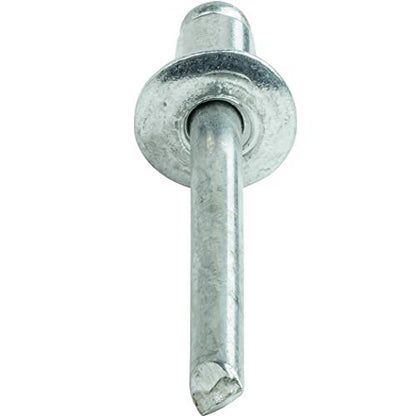 Fastenere Pop Rivets - 1/4" x 7/8" (25pcs) Heavy Duty, Open-End, Aluminum, Dome-Head Blind Rivets, Corrosion-Resistant, High Tensile & Shear Strength, 8-14 Gap 0.751"-0.875" - size: 1/4" x 7/8" (8-14) (25 Pack)