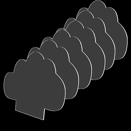 6 PCS 2mm Cloud Acrylic Blanks, Clear for LED Light Base - size: Cloud Shaped