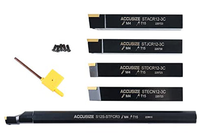 Accusize Industrial Tools Mini Indexable Turning Tool Boring, 3/4 in - size: 3/4 in.