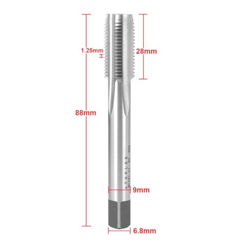 ATOPLEE HSS 6542 M12 X 1.25 Tap and Die Set, Right Hand Machine Thread Tap Die Set (M12 X 1.25) - size: M12 X 1.25