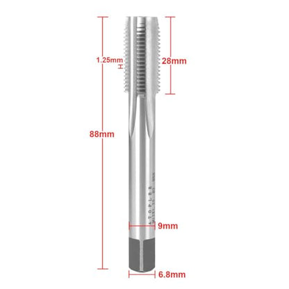 ATOPLEE HSS 6542 M12 X 1.25 Tap and Die Set, Right Hand Machine Thread Tap Die Set (M12 X 1.25) - size: M12 X 1.25
