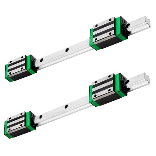 HGR20 Linear Guide Rail Kit - 2 Pcs 1200mm Rails + 4 Pcs HGH20CA Bearing Blocks High Precision, Anti-Rust for 3D Printers, CNC Routers, Lathes & DIY Automated Machines - size: 1200mm