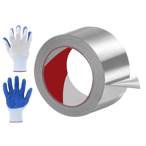 MECCANIXITY Alum um Foil Tape, 33 Ftx3.1 x2.4mil Heavy Duty HVAC Tape - size: 33 ftx3.1inx2.4mil