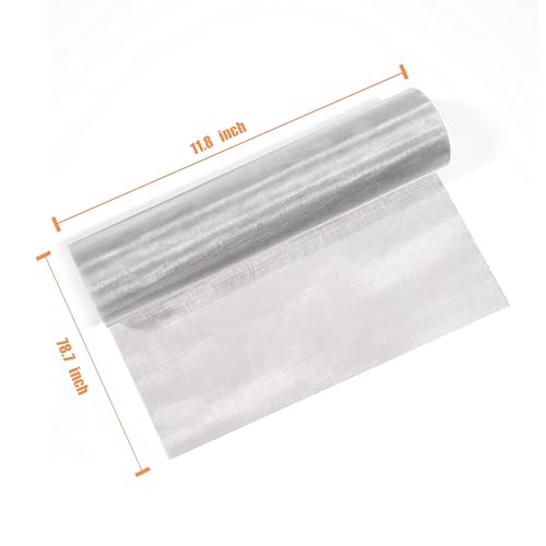 120 mesh Screen, 304 Stainless Steel mesh Screen, fine mesh Steel Woven mesh, Easy to Cut, Used for Sturdy Metal mesh in Filter Screens, Filter Fabrics, and DIY Projects (1, 120Mesh 30X200CM) - size: 120Mesh 30X200CM